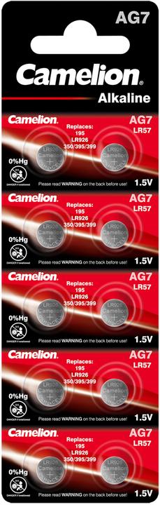 Produktbild Camelion Batterie Alkaline AG7 0% Mercury/Hg 10 St. - Batterie - 9V-Block (10 Stk., 34 mAh)