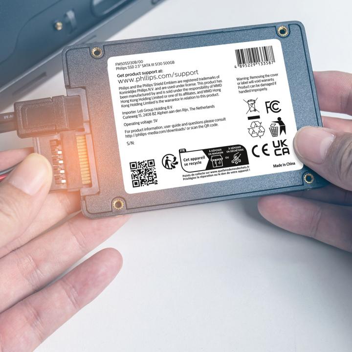 Immagine prodotto Philips Internal SSD 500GB 2.5 SATA III S130 Ultra Speed (500 GB, 2.5")