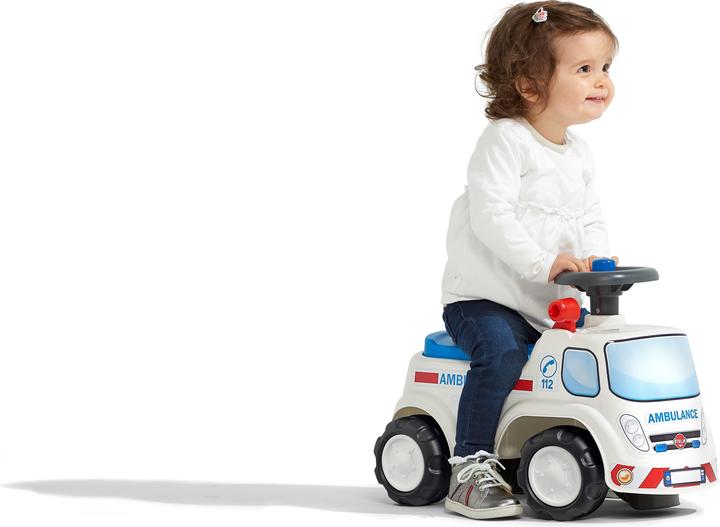Immagine prodotto Falk Toys Ambulanza cavalcabile con volante e clacson per riporre gli oggetti