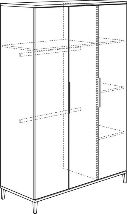 Produktbild Paidi Transland Ari Kinderzimmer-Set Schrank 3-türig, Kinderbett und Wickelkommode (Wickelkommode)