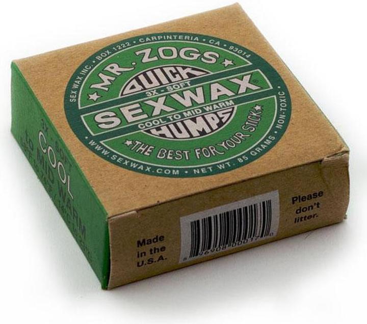 Sex Wax Sexwax Quick Humps Surf Wax Cool/MidWarm 14-23° (VERT)
