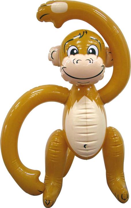 Image du produit Folat Accessoire de fête Singe gonflable brun, 61 cm