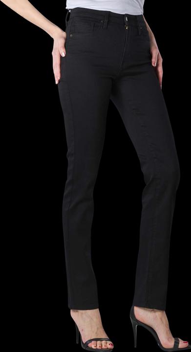 Actual product image Levis 724 Jeans High Rise Straight soft black (W24/L30)
