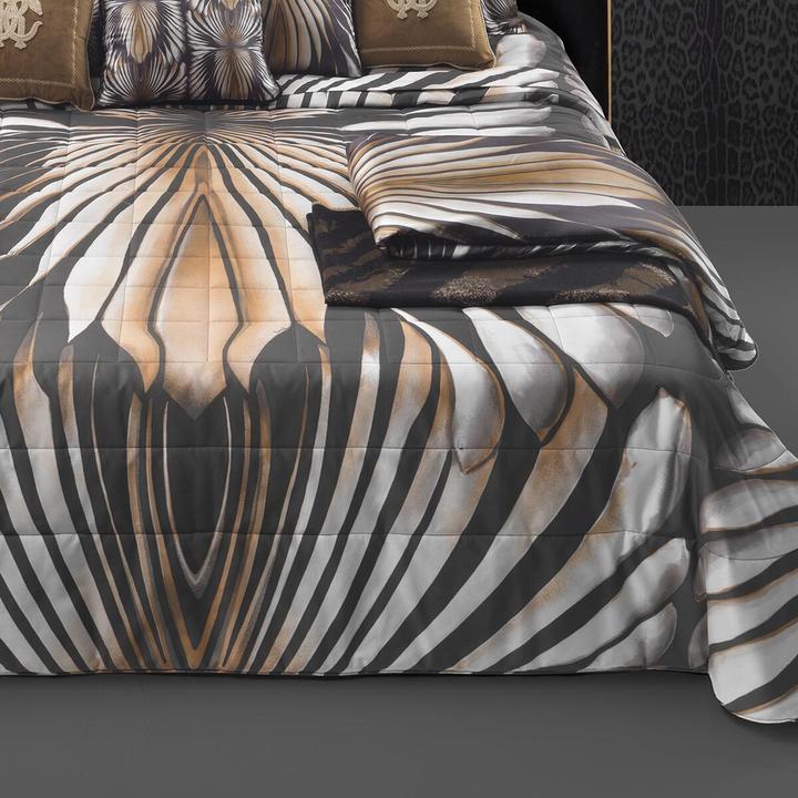 Immagine prodotto Roberto Cavalli Biancheria da letto Mako satin Tigresse marrone (Set di biancheria da letto, 135x200 cm + 80x80 cm)