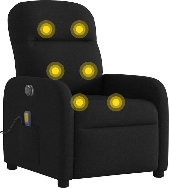 Produktbild VidaXL Massagesessel Elektrisch Schwarz Stoff