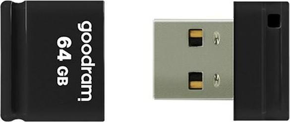 Actual product image Goodram UPI2 USB flash drive 64 GB Type-A 2.0 Black (64 GB, USB-A)