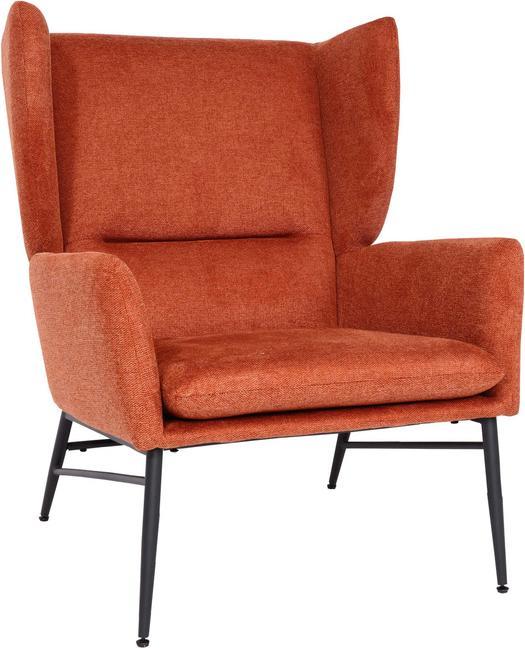 Immagine prodotto Mendler Sedia da salotto HWC-L62, tessuto/metallo tessile - terracotta-marrone