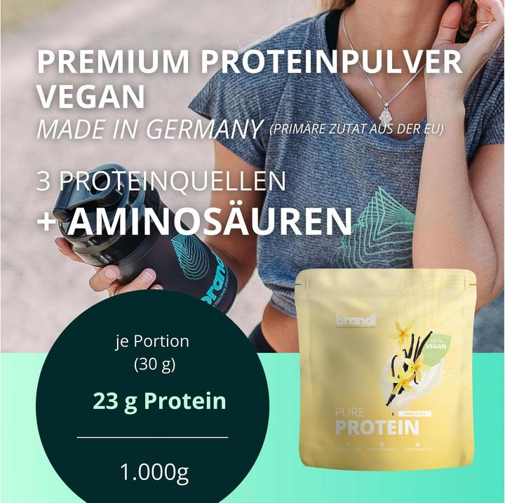 Actual product image Brandl-Nutrition Pure Protein Vegan (Vanilla, 1 pcs., 1000 g)