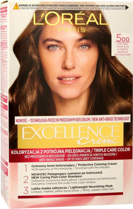 L'Oréal Paris L'Oreal Excellence Creme Hair Dye 5 Light Brown (5 Light Brown)