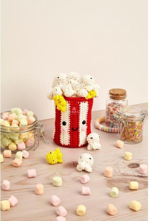 Immagine prodotto DMC Set uncinetto Cable Amigurumi Pop the corn, motivo: Smiley, set