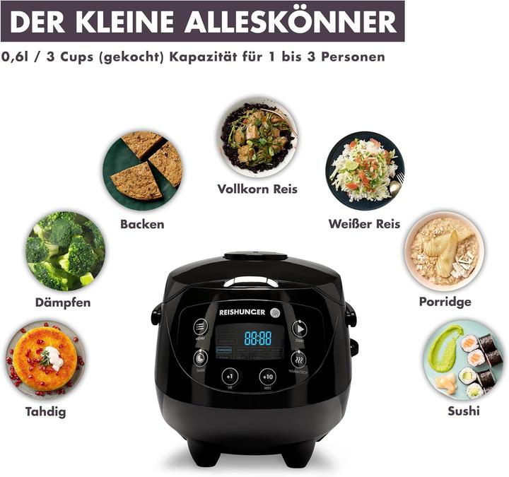 Image du produit Reishunger Digitaler Mini Reiskocher 542-MDRK-M
