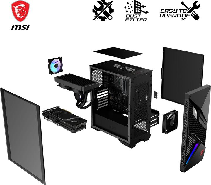 Actual product image MSI MPG Infinite X2 14NUF7-459AT (Intel Core i7-14700KF, 32 GB, 1000 GB, GeForce RTX 4070 Ti Super)
