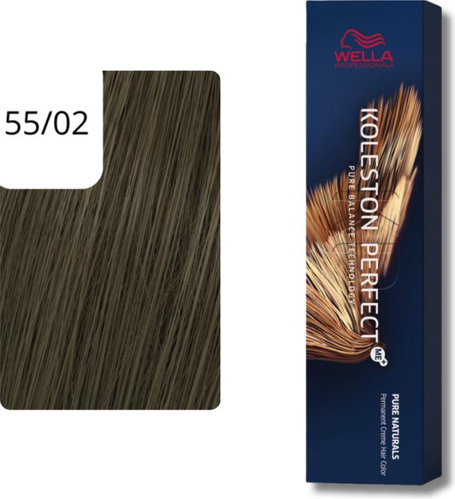 Immagine prodotto Wella Koleston Perfect Pure Naturals 55/02 Light Brown Intensive Natural Matt 60 ml (55/02 marrone chiaro intensivo naturale opaco)