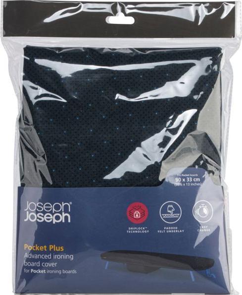 Actual product image Joseph Joseph Pocket Plus ironing board cover 90x33cm, black/blue