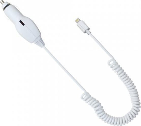 Immagine prodotto fontastic Caricabatterie da auto MFI per Apple iPhone lightning da 1.0A, bianco