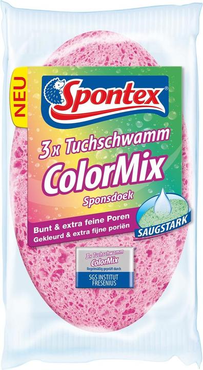 Produktbild Spontex Tuchschwamm Color Mix 3er Pack