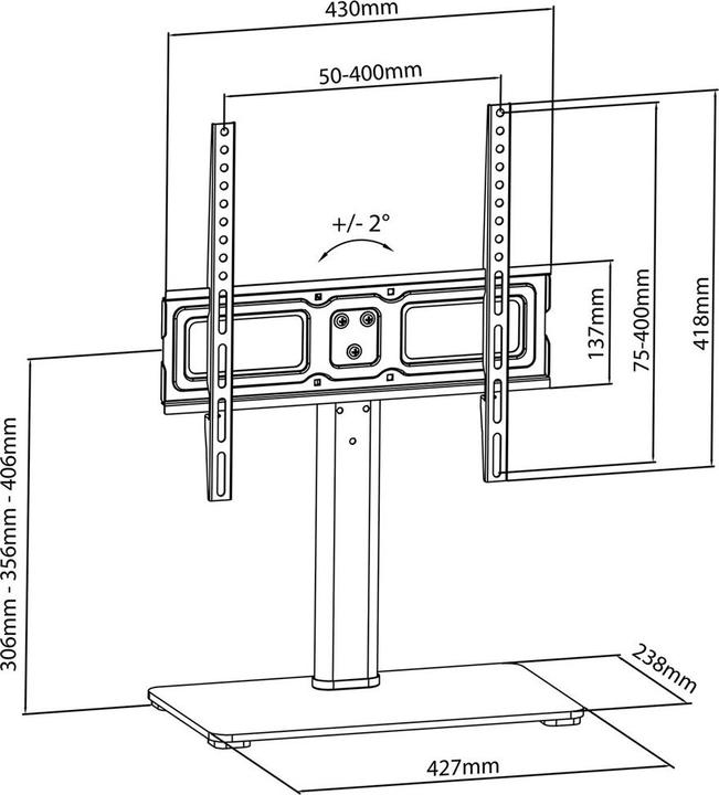 Produktbild Maclean MC-450 (Universal, 65", 40 kg)