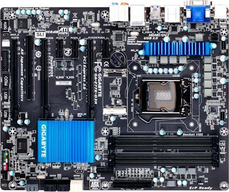 Produktbild Gigabyte Ga-Z77x-D3h (LGA 1155, Intel Z77, ATX)