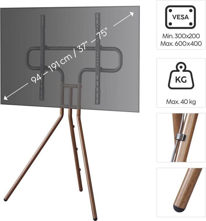 Immagine prodotto Hama Staffelei-Design (Vari, 75", 40 kg)