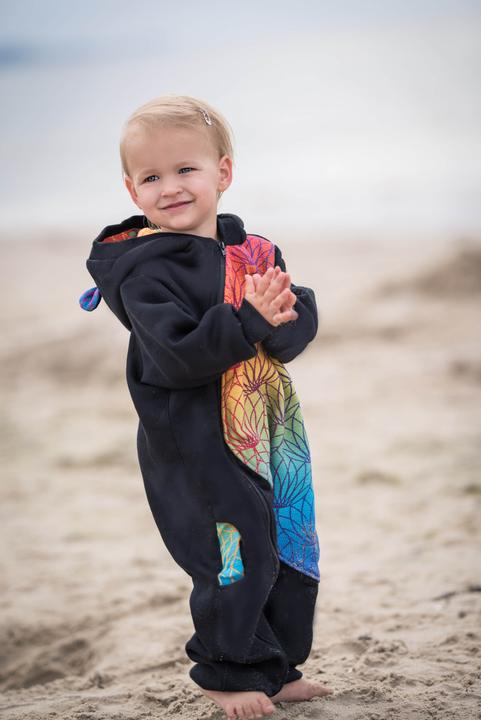 Image du produit Lennylamb Bear Romper - Lotus arc-en-ciel (68)
