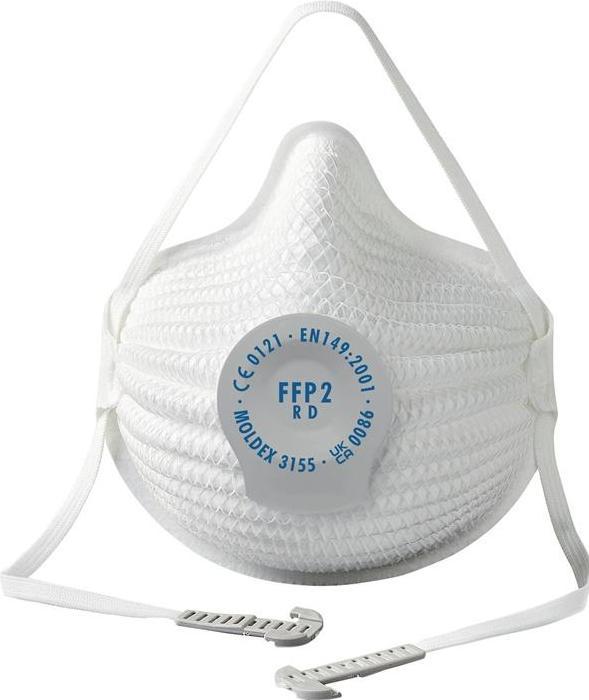 Image du produit Moldex Masque de protection respiratoire AIR 315501 FFP2 / V NR D avec valve d'expiration (P3R D, FFP2, 10 x)