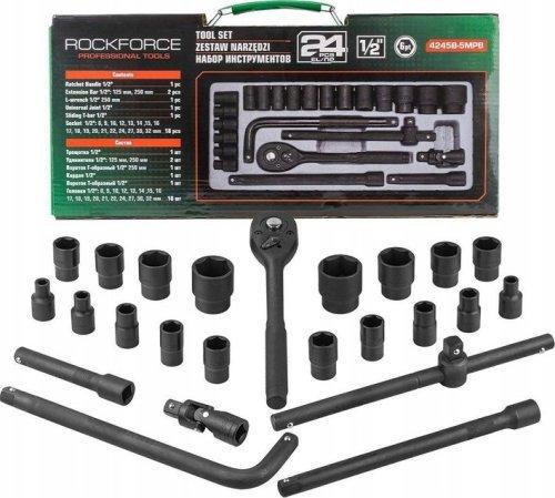 Produktbild GCS ROCKFORCE SCHLÜSSEL-SATZ 24-tlg. 1/2 6WINKEL. (8-32mm) (17 mm, 26 mm, 9 mm, 30 mm, 19 mm, 12 mm, 15 mm, 11 mm, 24 mm, 20 mm, 22 mm, 21 mm, 16 mm, 32 mm, 27 mm, 29 mm, 25 mm, 18 mm, 31 mm, 23 mm, 8 mm, 28 mm, 10  mm, 14 mm, 13 mm)