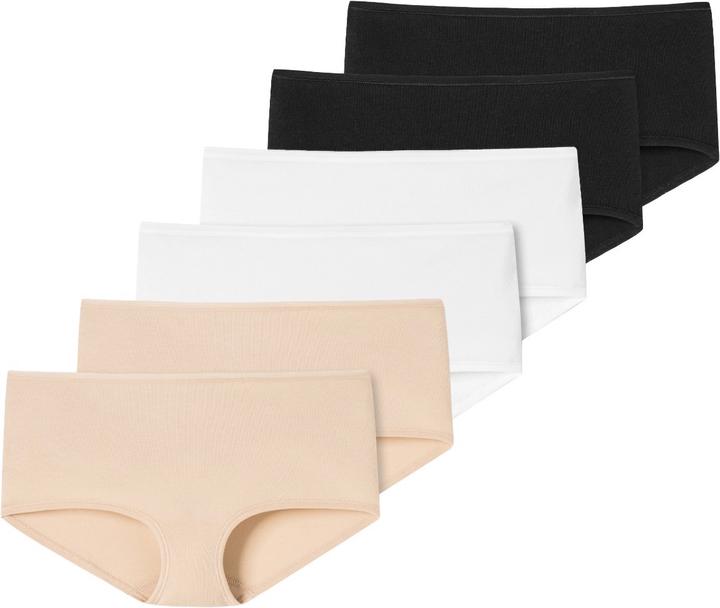 Actual product image Schiesser Pack of 6 95/5 Organic Shorts (44, XXL, pack of 6)