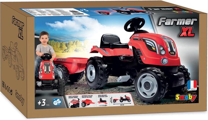 Immagine prodotto Smoby Trattore con rimorchio - rosso