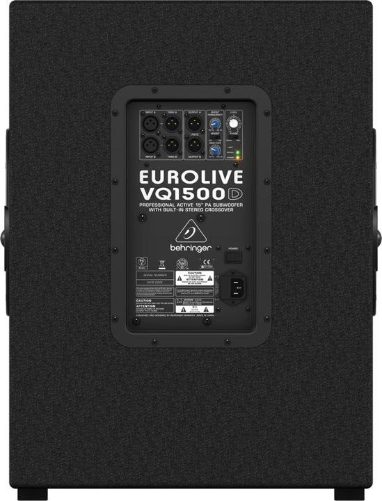 Actual product image Behringer Eurolive VQ1500D (Subwoofer active, 1 pc., 1x 500 W)