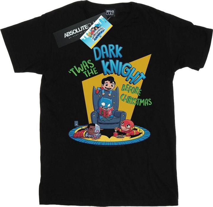 Actual product image Mens Super Friends Dark Knight Before Christmas T-Shirt (4XL)