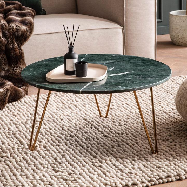 FineBuy Sofatisch (Ø 70 x 35 cm)