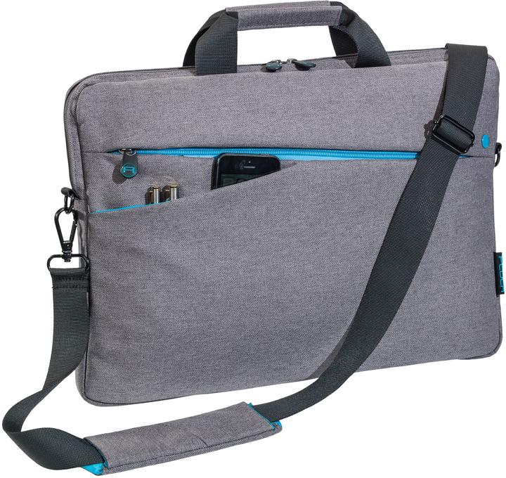 Pedea Fashion Notebook Bag 33,8cm 13,3inch with extra pocket, grey (13.30", Universal)