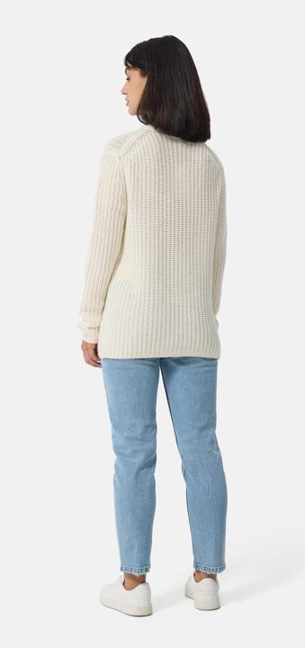 Actual product image Cash-Mere Grobgestrickter Wolle Kaschmir Rundhals Pullover (XS)