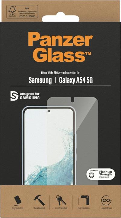 Actual product image PanzerGlass Classic Fit (1 Piece, Samsung Galaxy A54 5G)