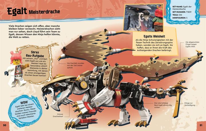 Image du produit LEGO® NINJAGO® Aufstieg der Drachen Der ultimative Ninja-Guide (Allemand, Shari charge, 2024)