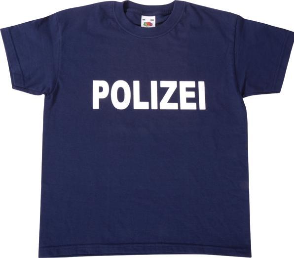 Produktbild Eduplay T-Shirt Polizei dunkelblau, Grösse 128 (128)