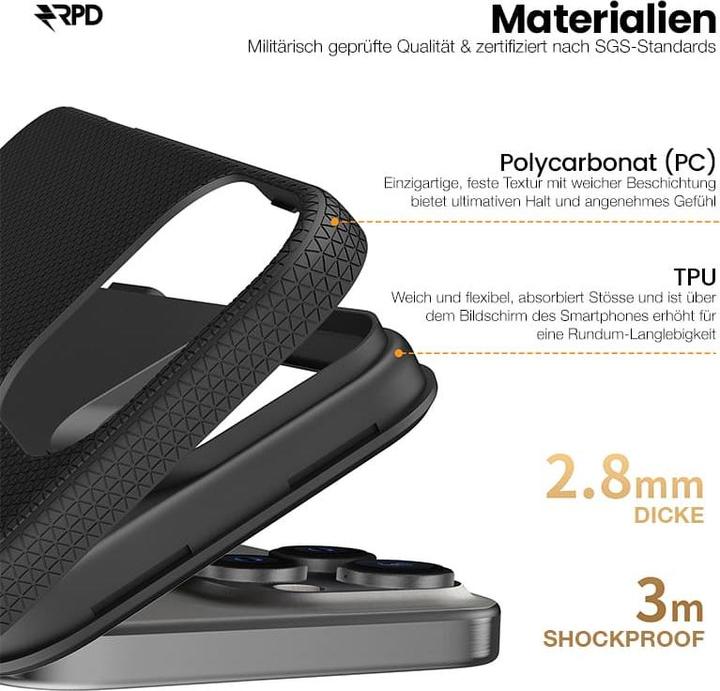 Immagine prodotto RPD iPhone 11 - Custodia Rugged Armor per esterni con MagSafe, nera (Apple iPhone 11)
