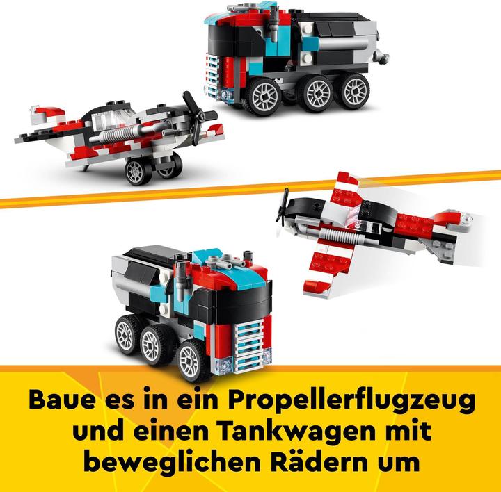 Actual product image LEGO 31146 Low loader with helicopter (31146, LEGO Creator 3-in-1)