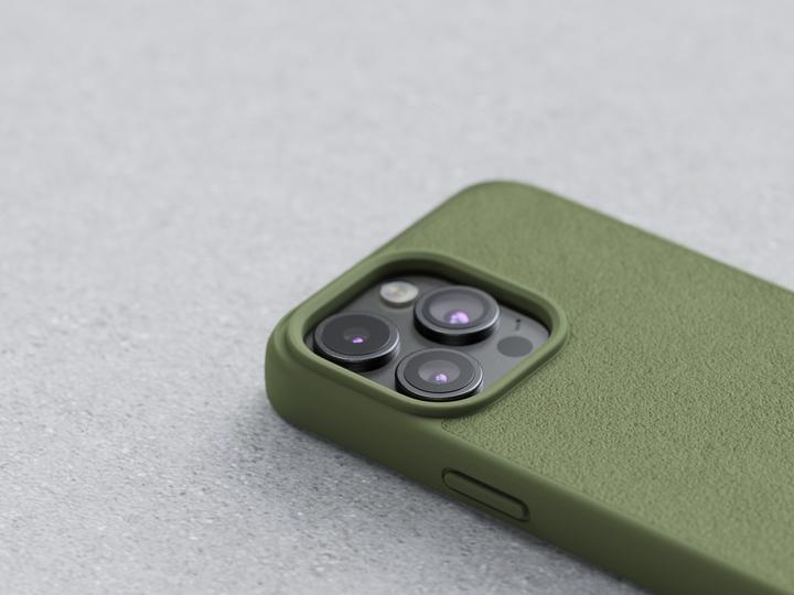 Image du produit Njord Suede MagSafe Case for iPhone 15 Pro Max, Olive (Apple iPhone 15 Pro Max)
