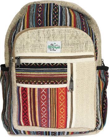 Produktbild Bekos Grosser Rucksack aus Hanffaser Zipper (30 l)