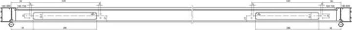 Actual product image Geze Boxer E-ISM guide rail for 2-leaf doors (Room door, Entrance door, Wooden door, French window)