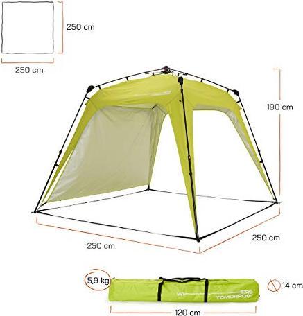 Produktbild Lumaland Pop Up Pavillon (Grün) (250 cm, 250 cm)
