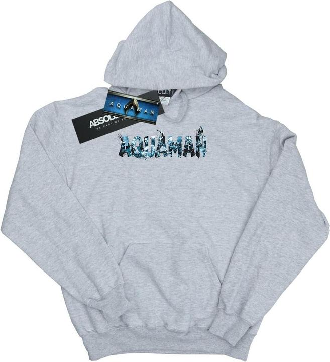 Image du produit - Sweat à capuche AQUAMAN TEXT LOGO - Fille (128)