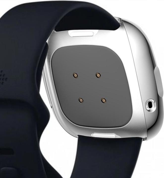 Image du produit Cover-Discount Fitbit Versa 3 / Sense - Étui de protection en caoutchouc argenté