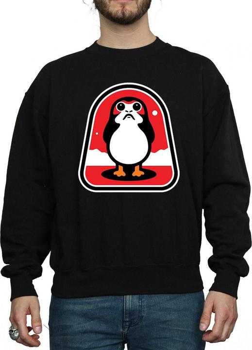 Immagine prodotto Star Wars The Last Jedi Porgs Badge Felpa Uomo (M)