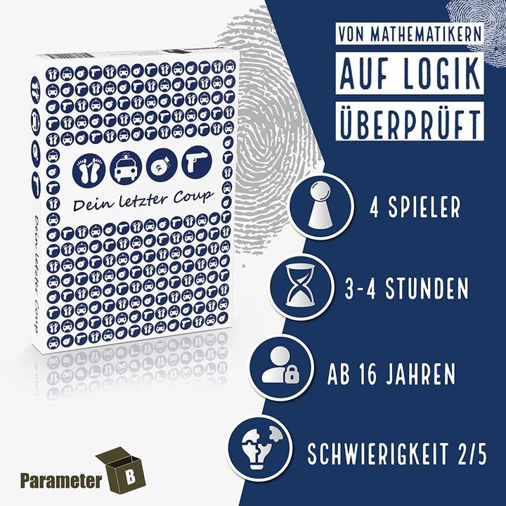 Produktbild Parameter B Dein letzter Coup - Krimidinner (Deutsch)