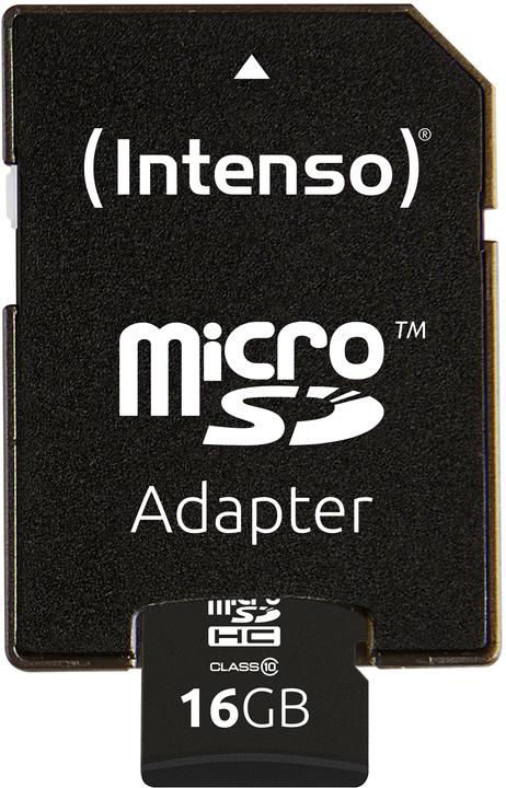 Image du produit Intenso microSD Class 10 (16 Go, microSDHC, U1)
