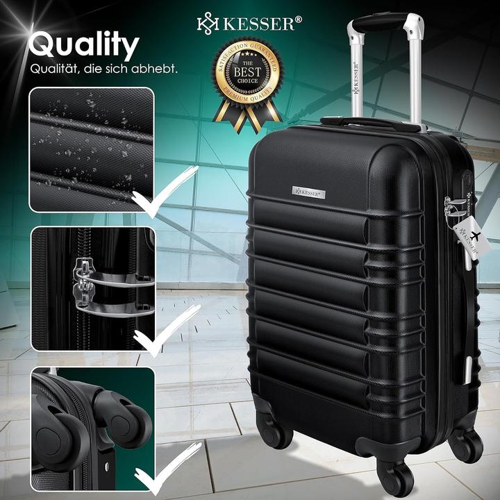 Image du produit Kesser Handgepäck Koffer mit Kofferwaage & Zahlenschloss (55 l, Bagage à main (jusqu'à 50l))