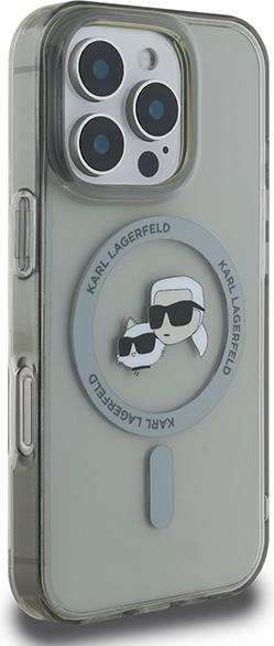Produktbild Karl Lagerfeld KLHMP16XHLSKCK iPhone 16 Pro Max 6.9" czarny/black hardcase IML Metal Karl&Choupette (Apple iPhone 16 Pro Max)