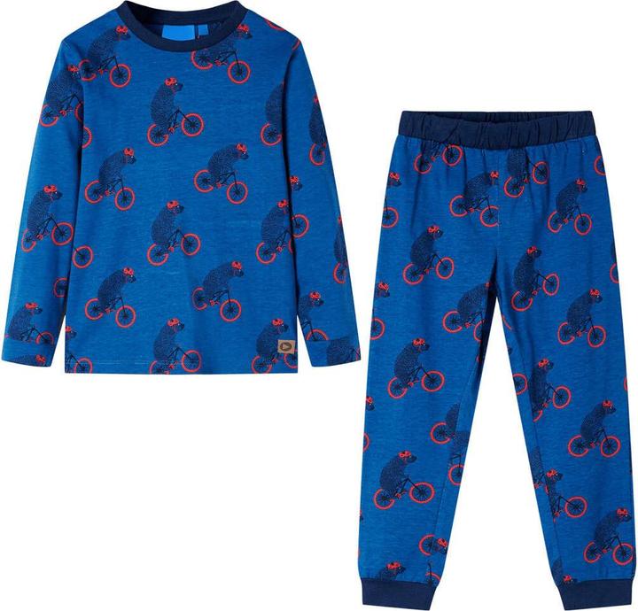 Immagine prodotto VidaXL Pigiama da bambino a maniche lunghe blu petrolio 116,Materiale (116)